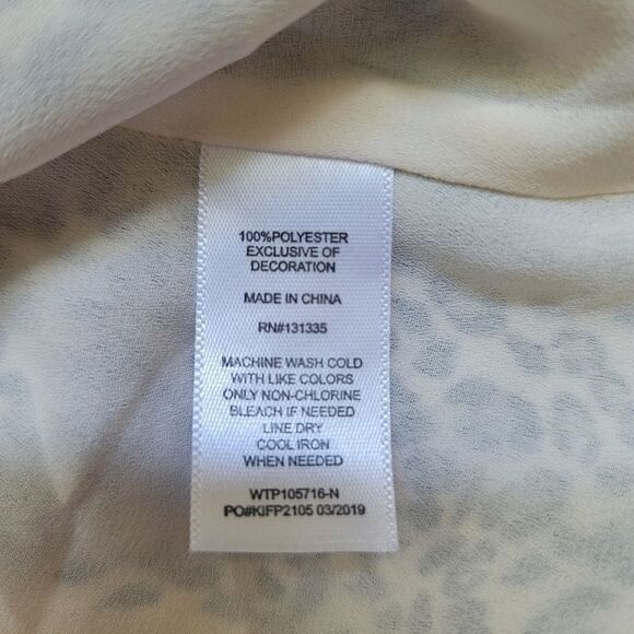 New Socialite black & gray leopard Cami size Small - Picture 4 of 9